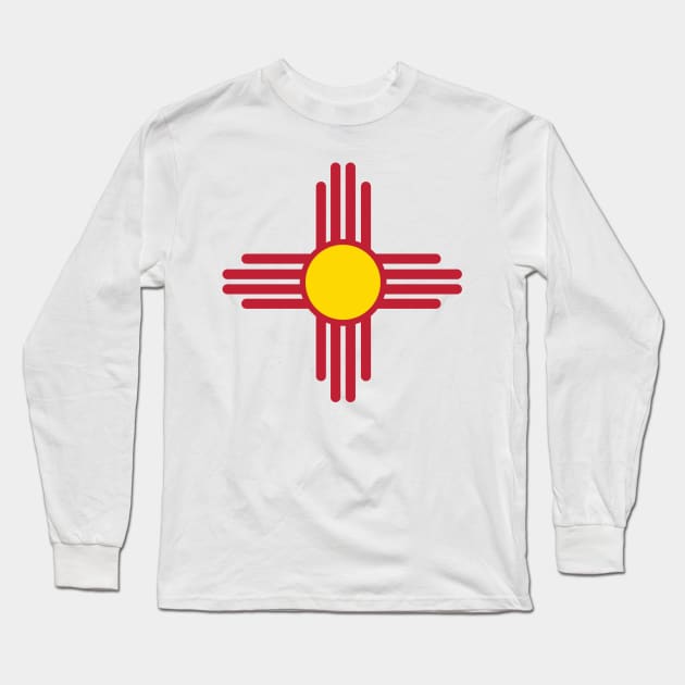 Zia Sun symbol Long Sleeve T-Shirt by Wickedcartoons